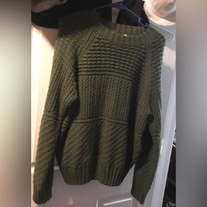 Army Green Time & Tru Knitted Sweater